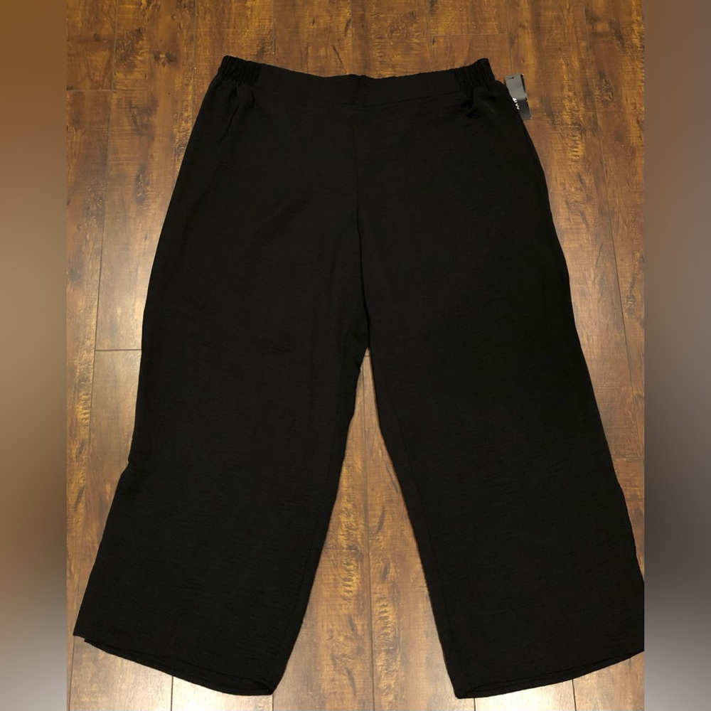 ALYX woman banana boat black pants Size 2X Wide-Leg Pull On NWT